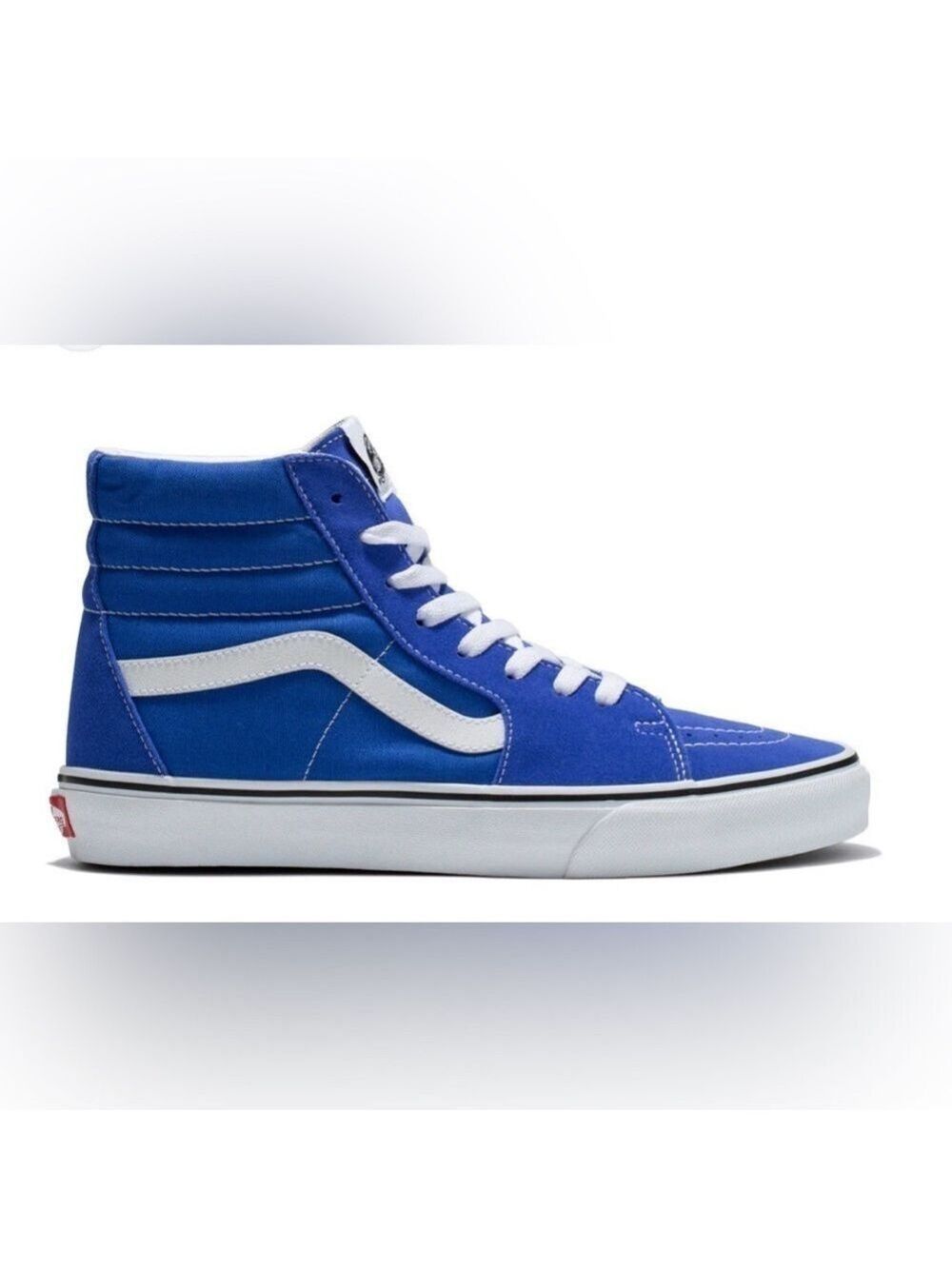 Vans Unisex Sk8-Hi Blue Lace Up High Top Shoes